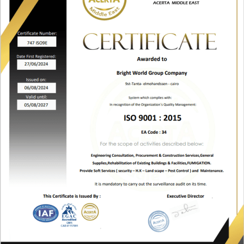ISO 9001: Quality Management System Certification