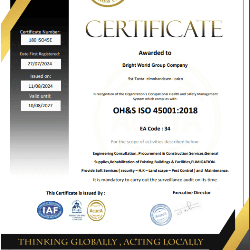 ISO 45001: Occupational Health and Safety Certification